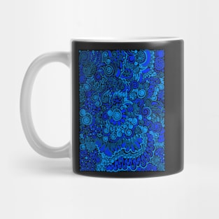 Black and Blue Pattern Mug